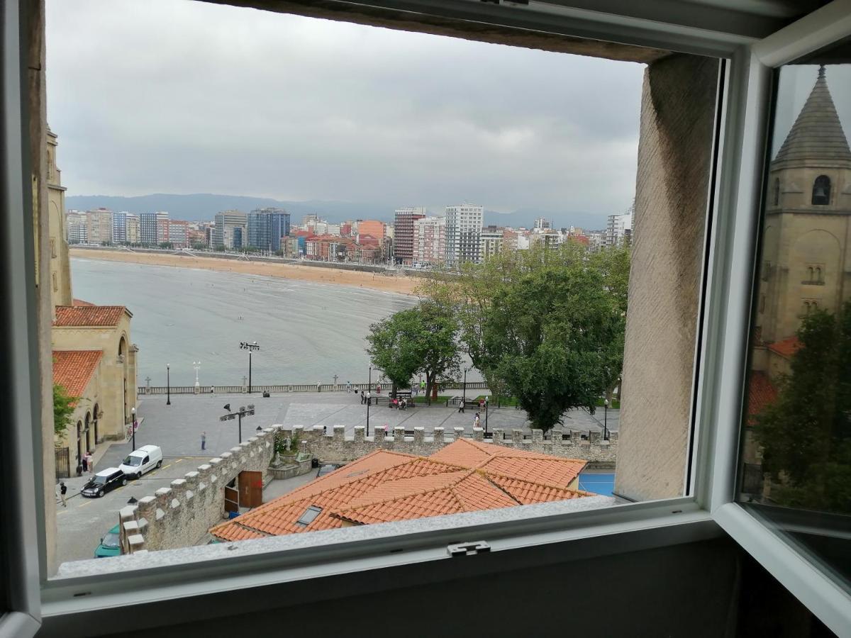 Atico En Cimadevilla Mirando Al Mar Хихон Экстерьер фото